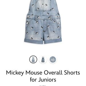 Disney Mickey Mouse Denim Overall Shorts